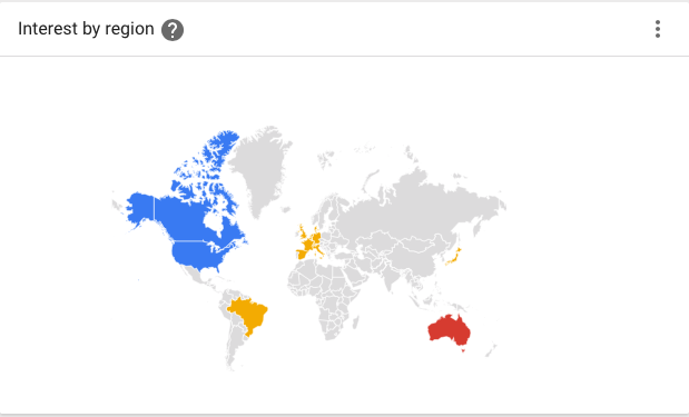 Makerspace, hackerspace, fablabs interest by region